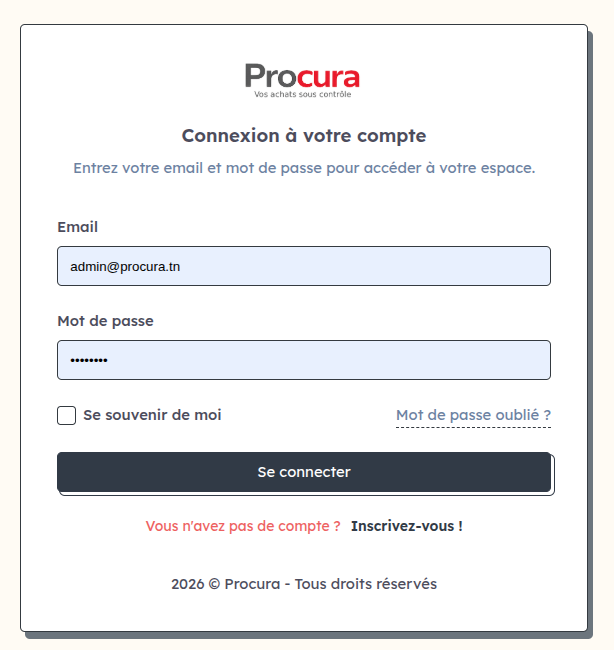 Procura Dashboard